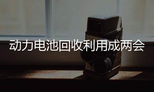 动力电池回收利用成两会热风